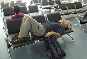 Waiting for the flight home