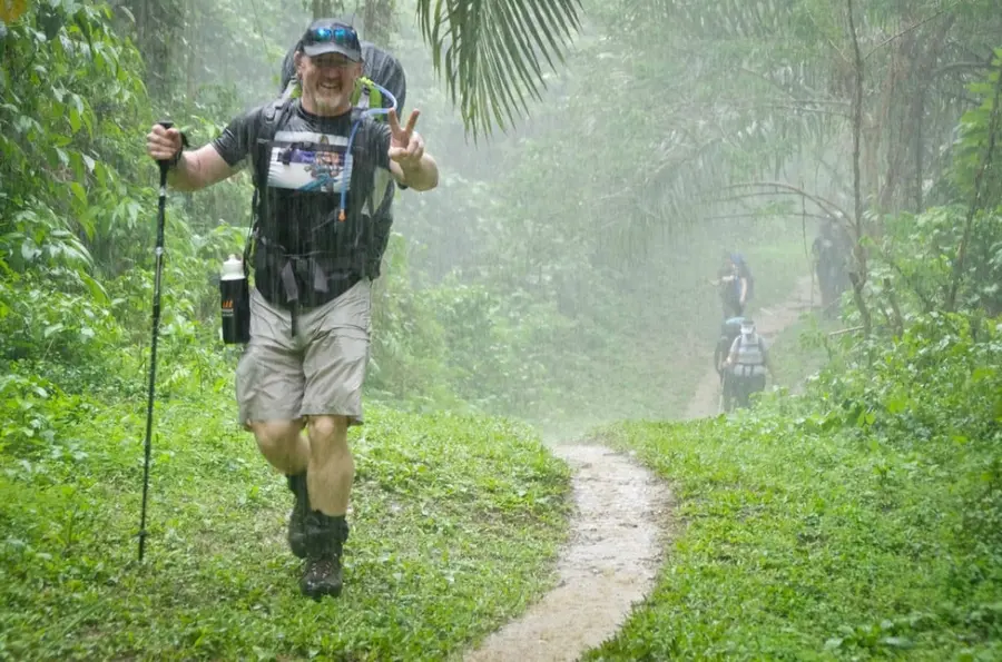 Walking with poles
