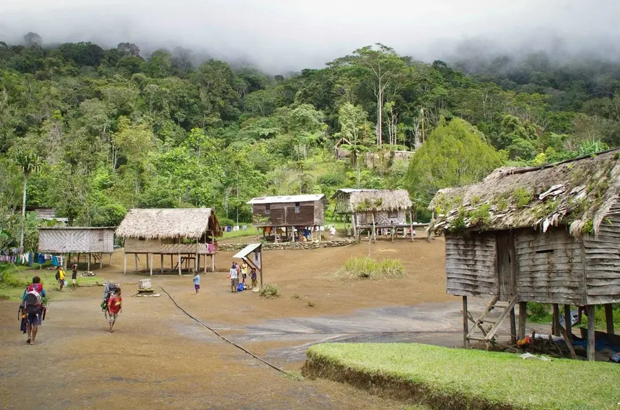 A village on the Track