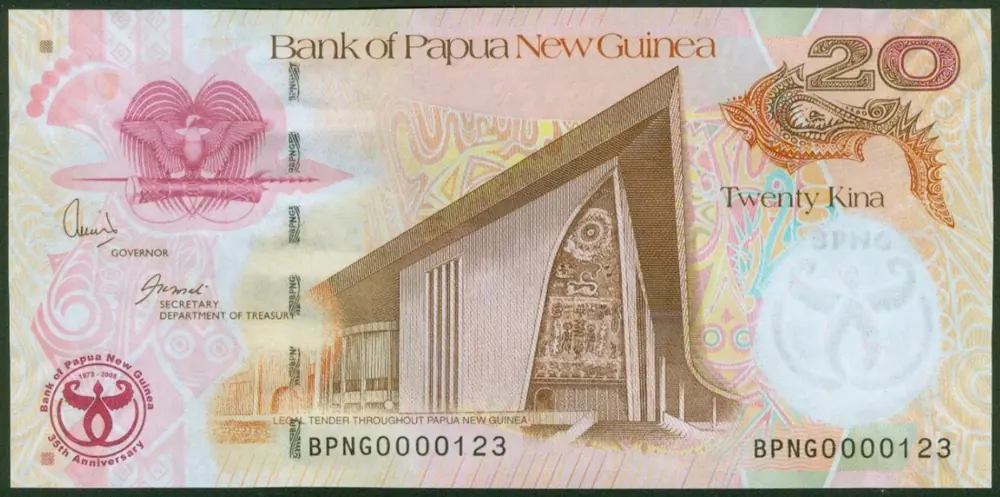 Twenty kina note