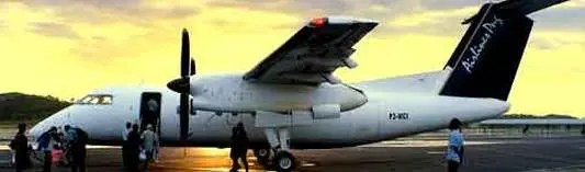 Boarding at sunset